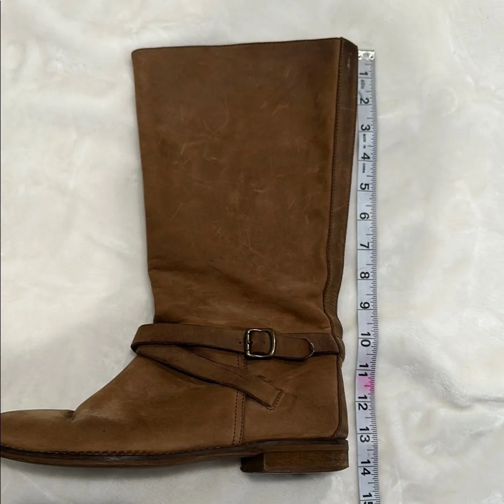 1937 Footwear Brown Over the Knee Suede Boots with Timeless Style